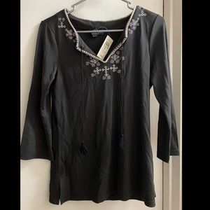 Black long sleeve Ann Taylor top